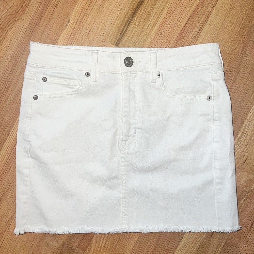 NWT American Eagle White Denim Skirt